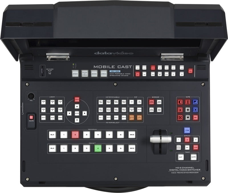 Datavideo HS-1300 6-Channel HD Portable Video Streaming Studio