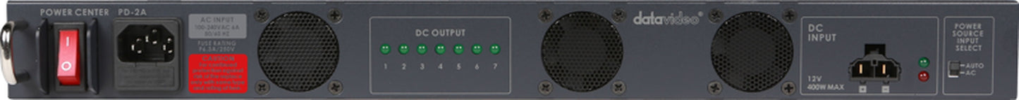 Datavideo PD-2A Power Distributor providing 400 Watt