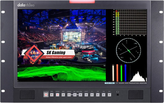 Datavideo TLM-170VR Monitor w WFM/Vector scope (7U mnt)