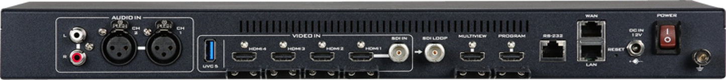 Datavideo iCast-10NDI 5 Input multiformat switcher w enc/rec