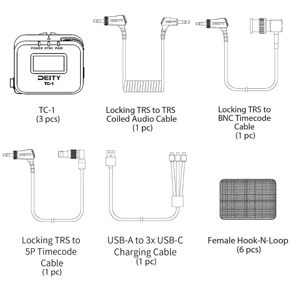 Deity TC-1 Timecode Device 3-Kit