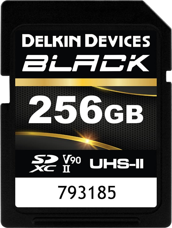 Delkin SDXC BLACK Rugged UHS-II R300/W250 (V90) 256GB (new)