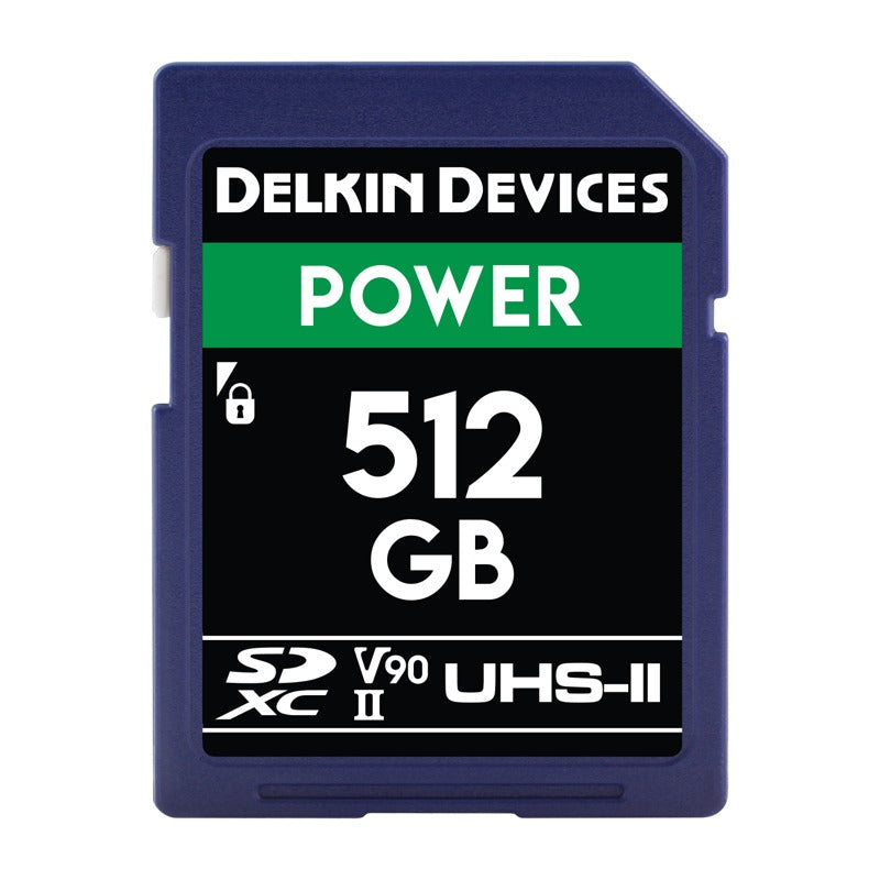 Delkin SD Power 2000X UHS-II U3 (V90) R300/W250 512GB