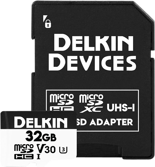 Delkin microSDHC Trail Cam Hyperspeed R100/W75 (V30) 32GB