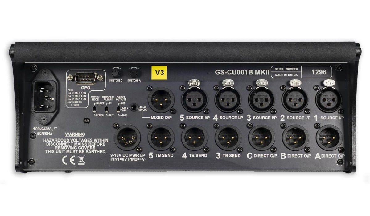 Glensound CU001 Ravenna V1 | Three Commentator Unit With Electronic Balancing
