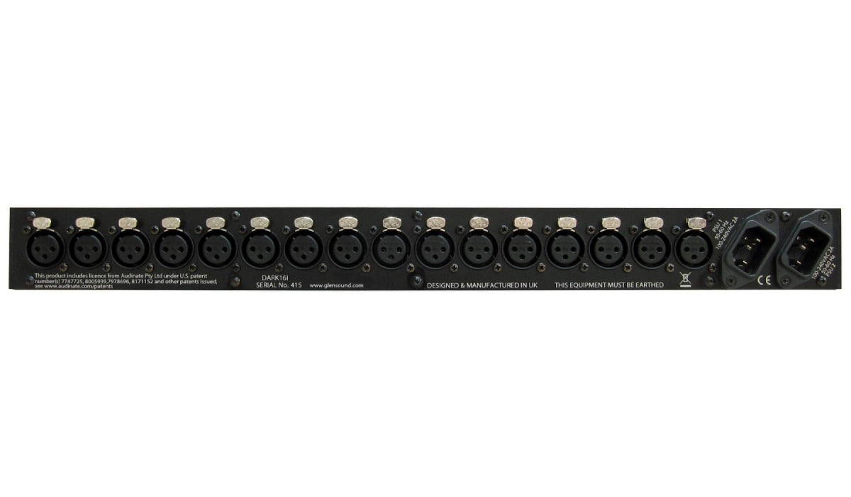 Glensound DARK16I | 16 Analogue Inputs To DANTE/ AES67 networks