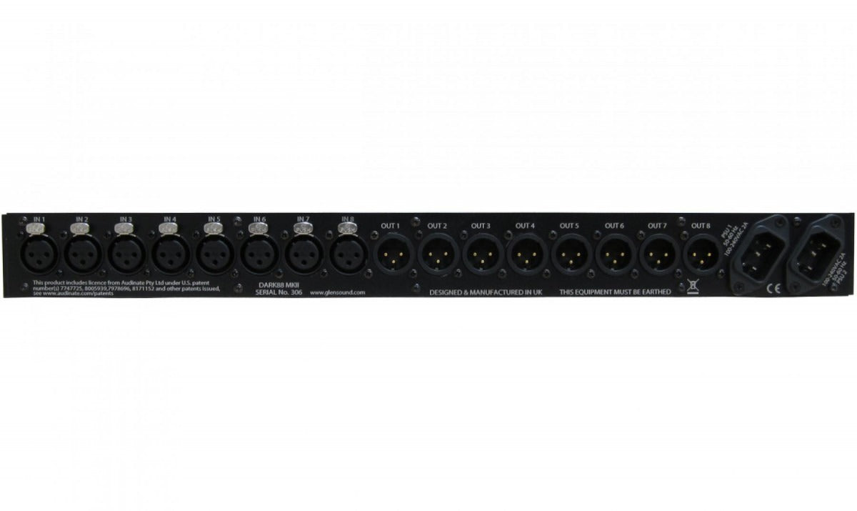 Glensound DARK88 MKII | Audio Network 8 Input, 8 Output Break Out Box