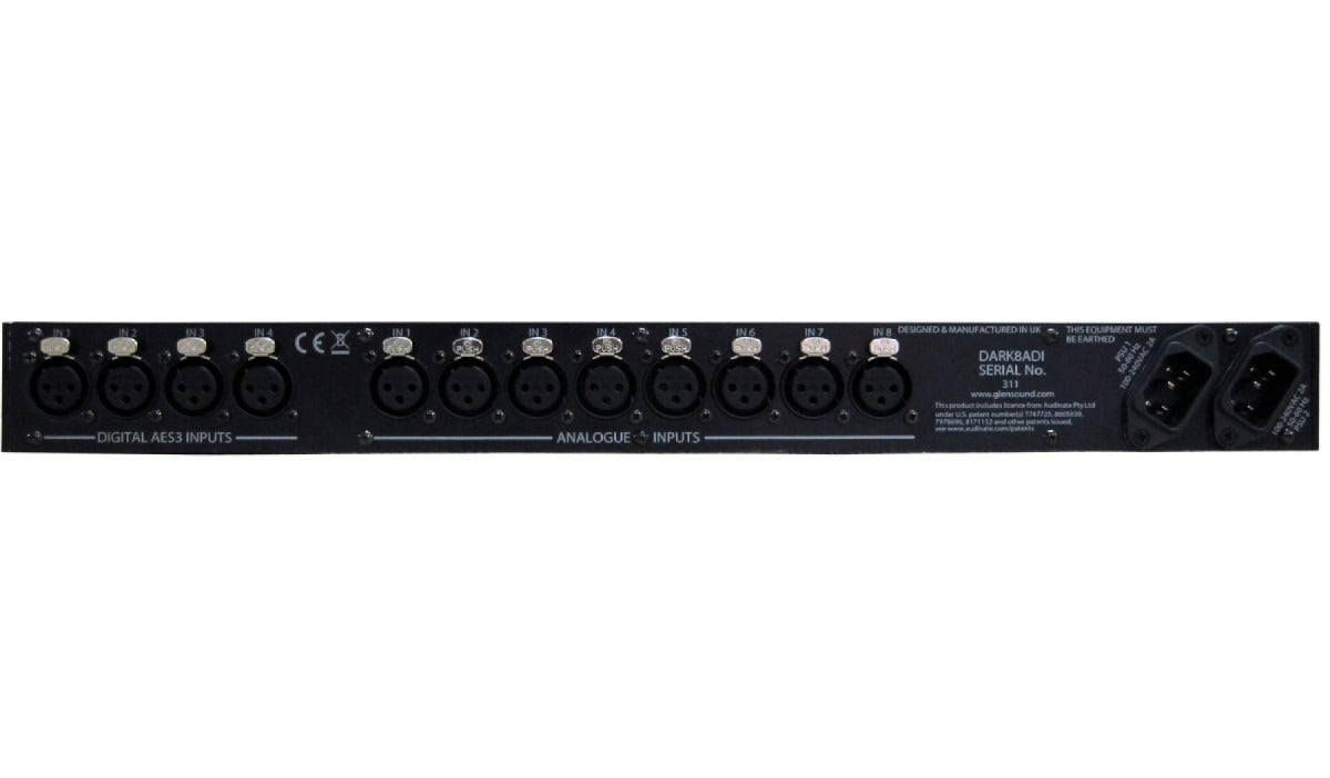 Glensound DARK8ADI | Audio Network 8 Analogue, 4 AES3 Input Rack
