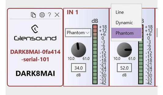 Glensound DARK8MAI MKII | 8 Input Mic Amp for Dante/ AES67