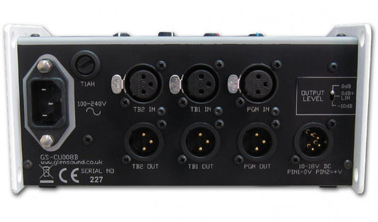 Glensound GS-CU008/B | Single Commentators Box With Two Talkback Circuits