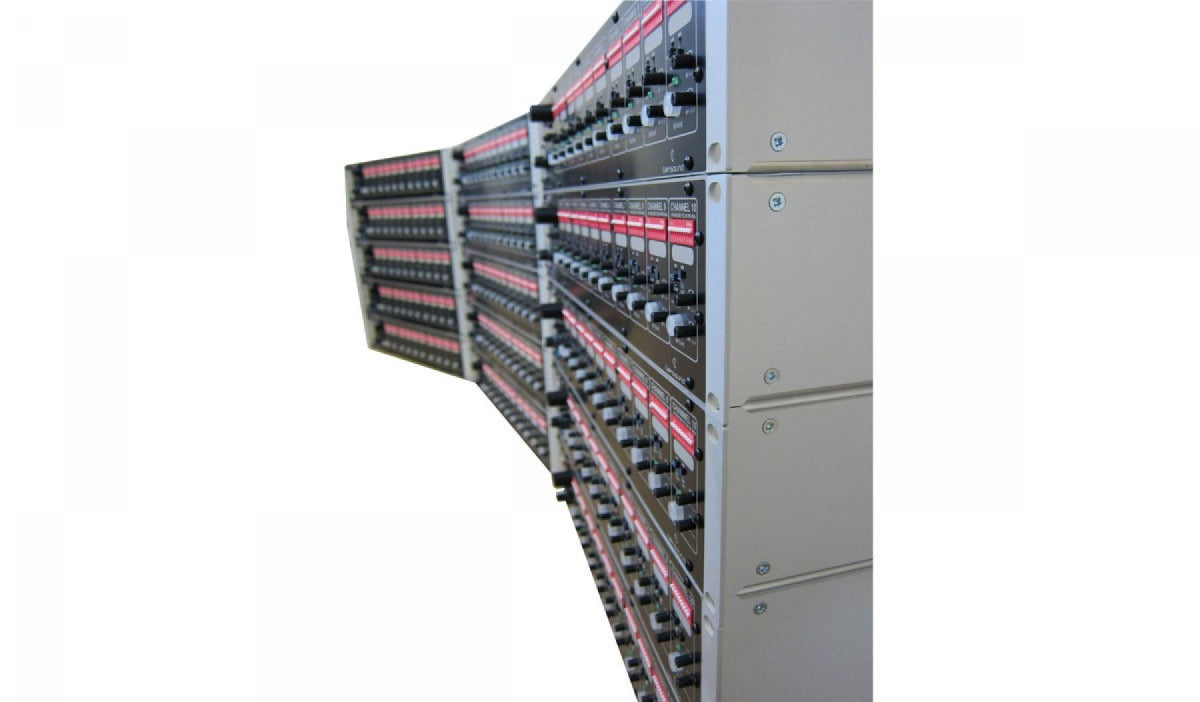 Glensound GS-FW033 | Ten Channel 4 Wire Subrack with Integral Matrix Mixer