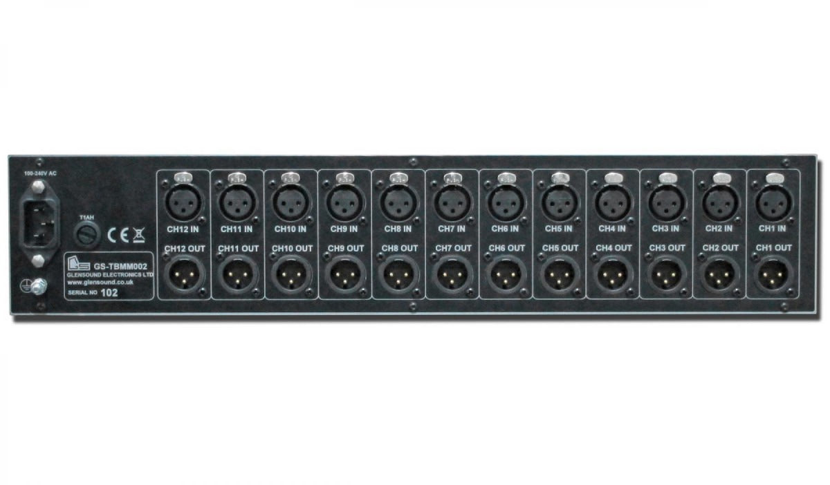 Glensound GS-TBMM002 | 12 x 12 Talkback Matrix Mixer