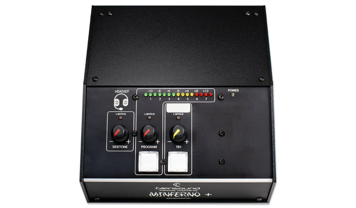 Glensound MINFERNO/1 | Single Commentator's Box For Dante Audio Networks Plus Analogue Mic Output