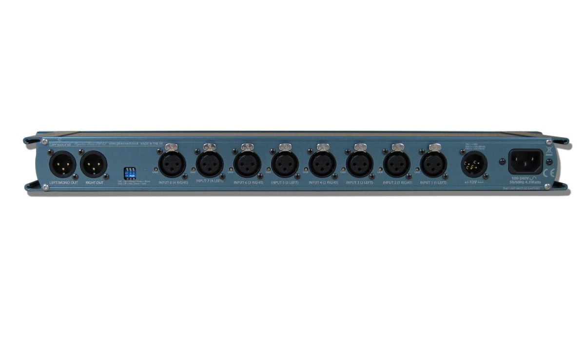 Glensound SW 8:2 | 8 Channel Source Selector/ Switch/ Mixer with PPM