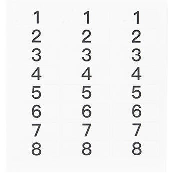 Hollyland HL-NS01 Number Stickers