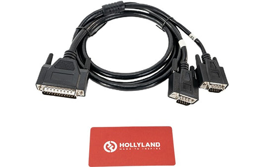 Hollyland HL-TCB10 DB25 Male to Dual HDB15 Male Tally Cable