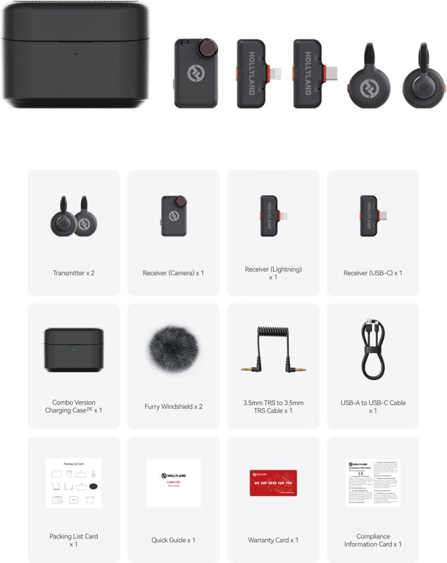 Hollyland Lark M2S Ultimate Combo Wireless Microphone