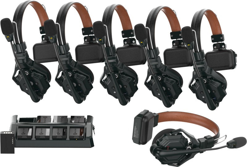 Hollyland Solidcom C1 Pro Wireless Intercom System with 6 ENC headsets