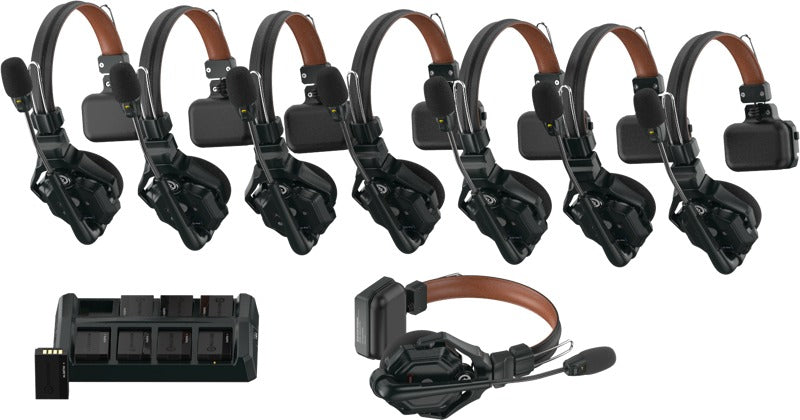 Hollyland Solidcom C1 Pro Wireless Intercom System with 8 ENC headsets