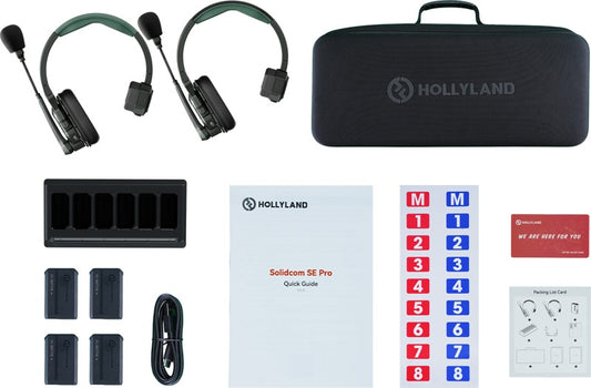 Hollyland Solidcom SE Pro- 2 Person Noise Cancelling Headset Intercom