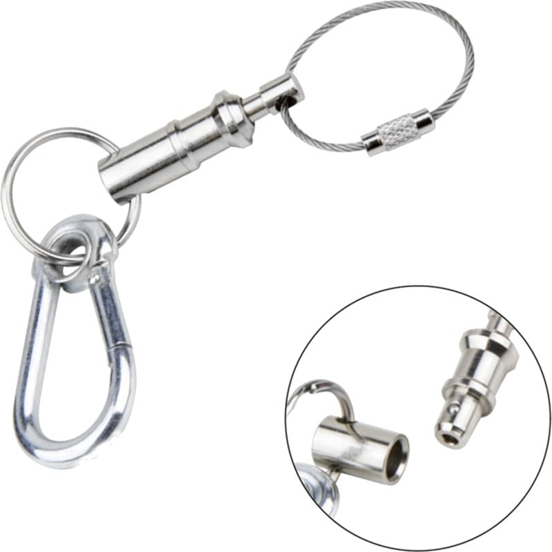 Kupo KS-702 *Quick Release Safetypin With Key Chain & Spring Hook