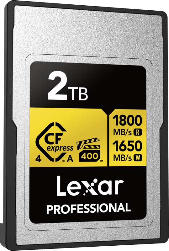 Lexar CFexpress 4.0 Pro Gold, VPG400/IP68, R1800/W1650/SW1400 (Type A) 2TB