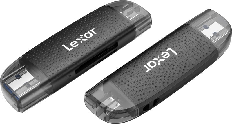 Lexar Cardreader Dual Slot USB-A/C (LRW310X) Supports microSD and SD cards (USB 3.1)
