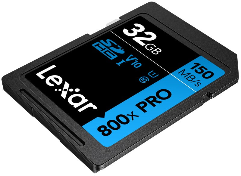 Lexar SDHC 800x Pro UHS-I cards, C10 (V10) U1, R150, 32GB