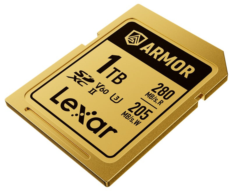 Lexar SDXC ARMOR Gold UHS-II U3, Stainless Steel, IP68 R280/W210 (V60) 1TB