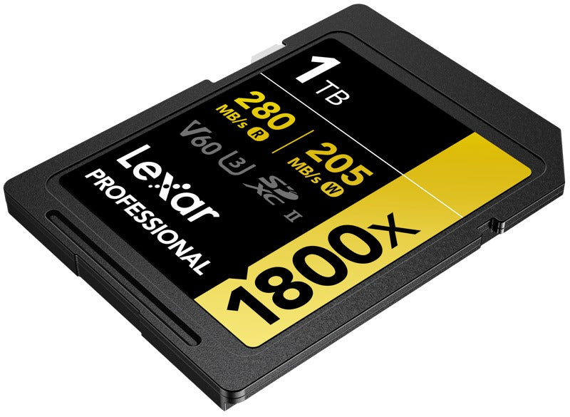 Lexar SDXC Pro 1800x U3 UHS-II R280/W210 (V60) 1TB