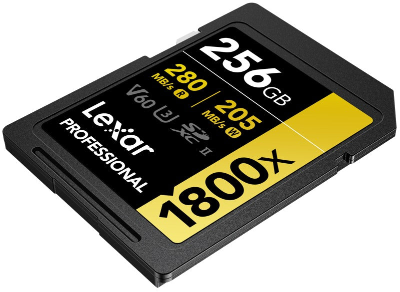 Lexar SDXC Pro 1800x U3 UHS-II R280/W210 (V60) 256GB