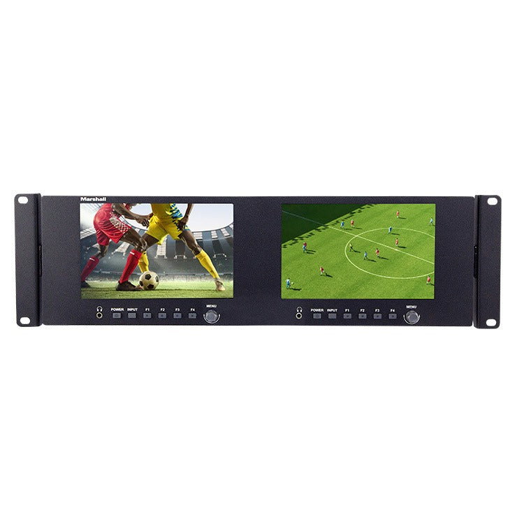 Marshall 7" Dual Rackmountable monitor with multiple inputs
