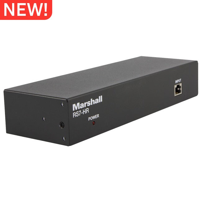 Marshall RS7-HR, Control Distribution box, controls up to 7 cameras from one controller via RS232/RS422 Cat (RJ45) cables