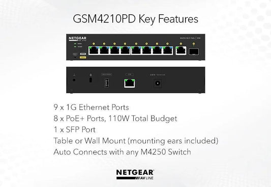 NETGEAR AV Line M4250-9G1F-PoE+ 02