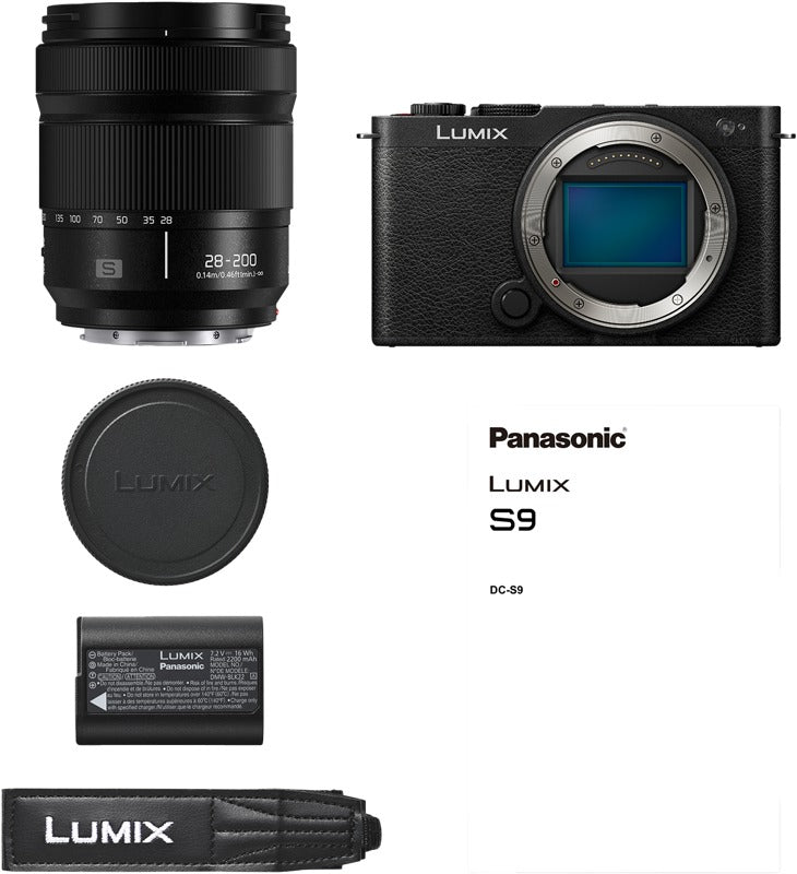 Panasonic Lumix S9 Jet Black 28-200 F/4.0-7.1