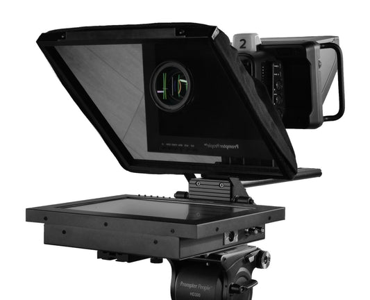 Prompter Pal Pro With 12" Pro 400 NIT HDMI | 3G-SDI Teleprompter With 65/35 Optical Quality Glass | Free Professional Software Included