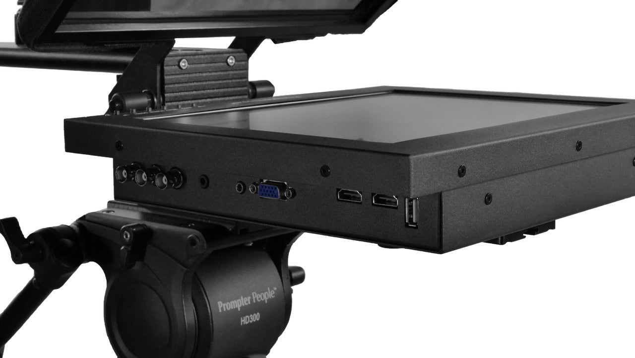Prompter Pal Pro With 12" Pro 400 NIT HDMI | 3G-SDI Teleprompter With 65/35 Optical Quality Glass | Free Professional Software Included