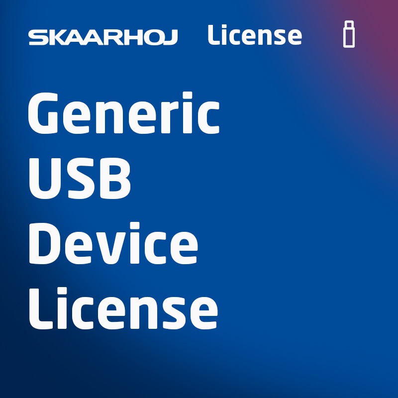 SKAARHOJ Generic USB device Reactor license