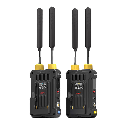 SWIT CREW | 4000feet(1200m) 3rd Gen. professional Wireless FHD Video Transmission with NP-F plate, Super Multicast, Super Anti-interference, No-delay