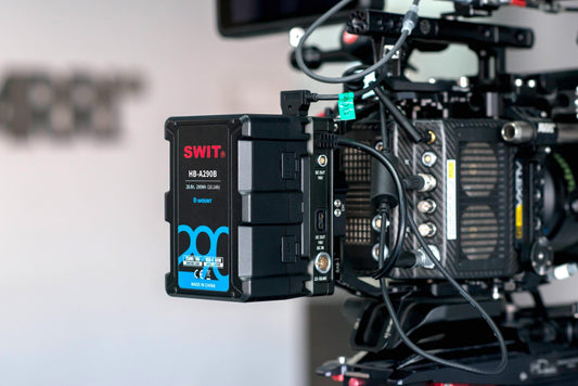SWIT HB-A290B | 290Wh Battery with 28V B-Mount, 16V D-tap and USB-C/USB-A, also ideal for long term use or high power draw lights