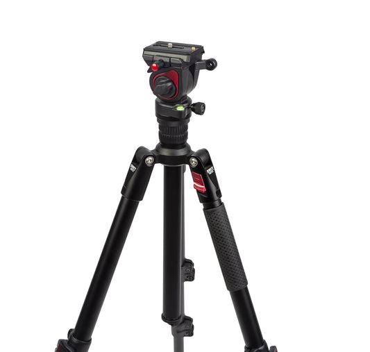 SWIT MUF50 | Aluminum Camera Tripod KIT, with SWIT TH50 Fluid Video Head, 5kg Payload, Soft Bag.