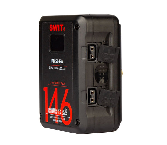 SWIT PB-S146A | 146Wh Multi-Sockets Square Cine Battery, Gold-Mount, also ideal for long term use or high power draw lights. ---Over 1 months LeadTime if no stock