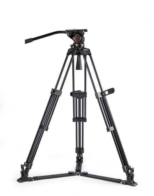 SWIT TOWER150C | Carbon-fiber Camera Tripod KIT, with SWIT TH150 Fluid Video Head, Ground Spreader, 15kg Payload, Soft Bag
