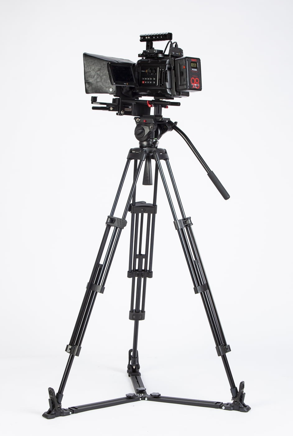 SWIT TOWER150 | Aluminum Camera Tripod KIT, with SWIT TH150 Fluid Video Head, Ground Spreader, 15kg Payload, Soft Bag