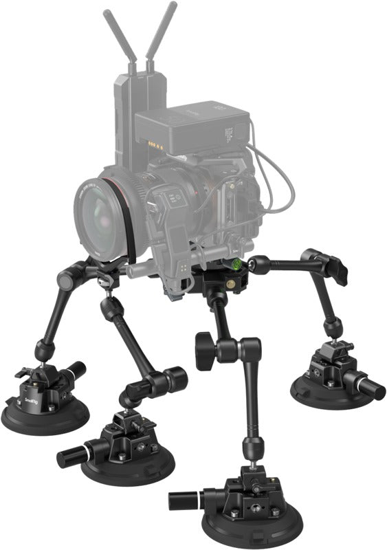 SmallRig 3565 All-in-One 4-Arm Suction Cup Camera Mount Kit for Vehicle Shooting SC-15K