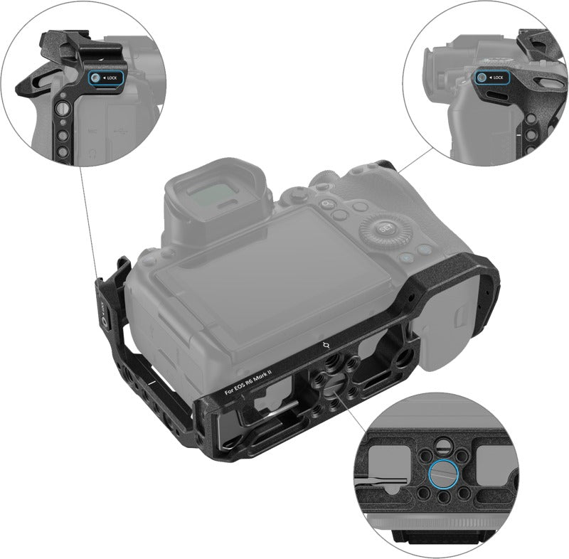SmallRig 4161 Camera Cage Black Mamba for Canon EOS R6 MII