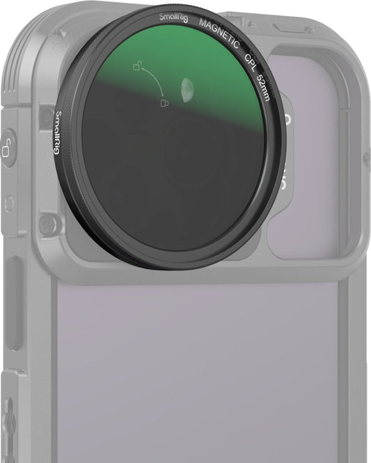 SmallRig 4388 MagEase Magnetic CPL Filter Kit with M-mount Filter Adapter (52mm)