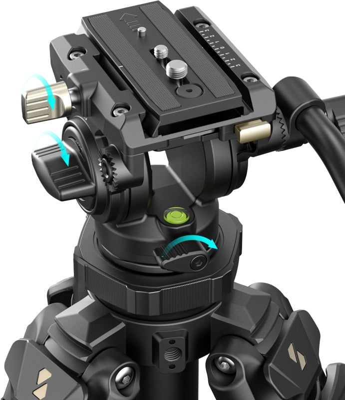 SmallRig 4420 Lightweight Video Carbon Fiber Tripod Kit AD-50 Pro