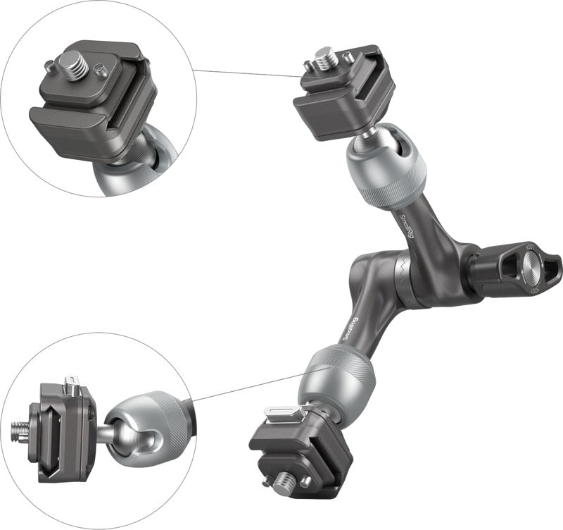 SmallRig 4490 HawkLock H21 Quick Release Rosette Magic Arm (7")