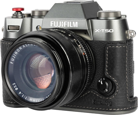 SmallRig 4709 Leather Half Case Kit for Fujifilm X-T50 Black